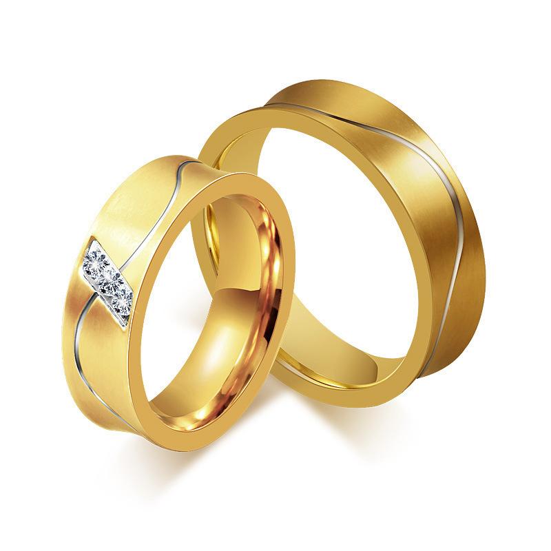 Wedding Rings Stainless Steel Cubic Zirconia -jewelry Gold-color Love Classic Ring Engagement Couple For Women Men
Wedding Rings Stainless Steel Cubic Zirconia -jewelry Gold-color Love Classic Ring Engagement Couple For Women Men