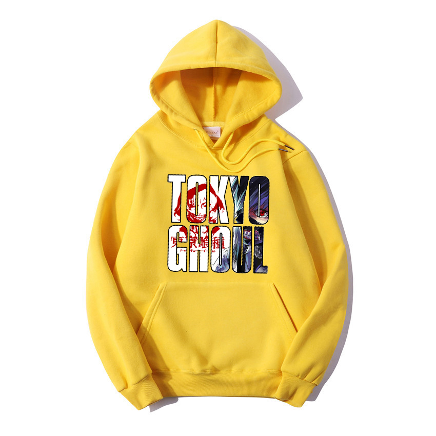 tokyo ghoul Hoodie letter print Hooded Top Women Sweatshirt Long-sleeved Anime Autumn student basic Casual Hooded Streetwear 201217