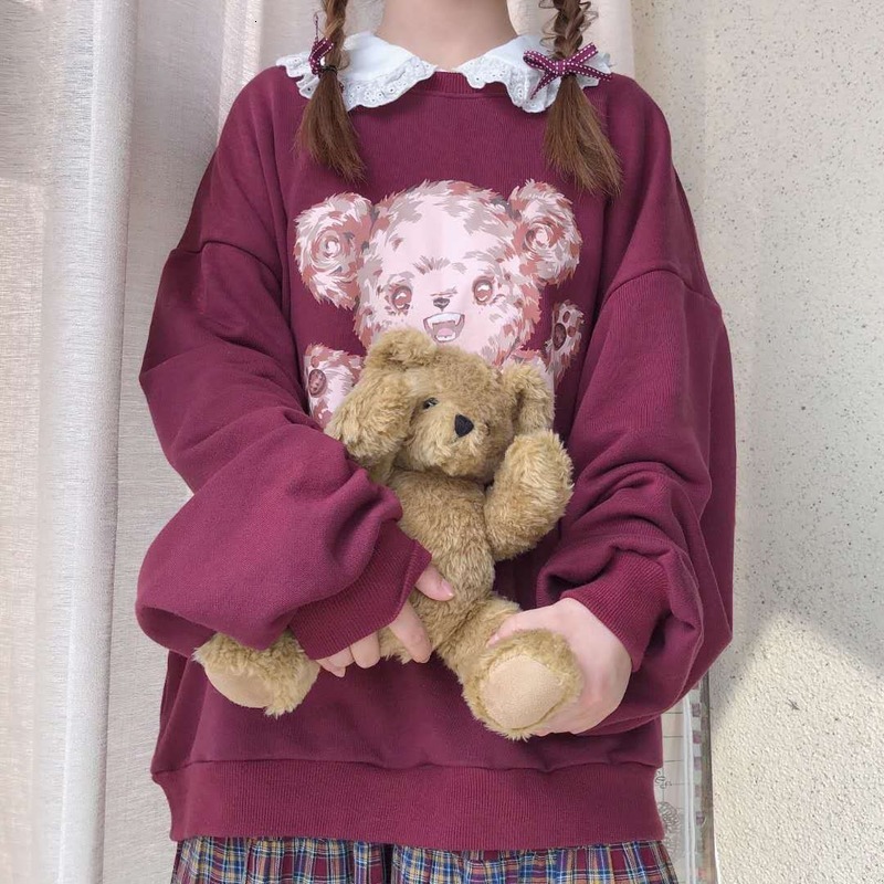 2021 New Deeptown Bonito Inverno Moda Kawaii Hoodie Feminino Manga Comprida Impresso Vermelho Mais Veludo Quente Casual Pulver 8nge, Red
2021 New Deeptown Bonito Inverno Moda Kawaii Hoodie Feminino Manga Comprida Impresso Vermelho Mais Veludo Quente Casual Pulver 8nge, Red