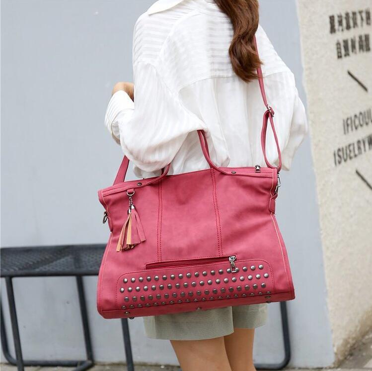 Wholesale factory ladies shoulder bags with high quality thickened matte leathers motorcycle bag European popular matte leather handbag tassel rivet backpack, Grey2 small
Wholesale factory ladies shoulder bags with high quality thickened matte leathers motorcycle bag European popular matte leather handbag tassel rivet backpack, Grey2 small