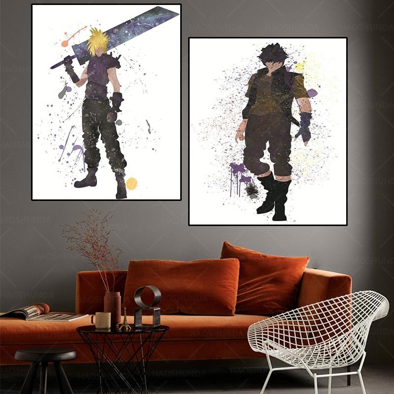 Paintings Final Fantasy Game Canvas Poster- Cloud Strife - Noctis Lucis Watercolor Inspired Home Art Prints Bedroom Decor For Gamers
Paintings Final Fantasy Game Canvas Poster- Cloud Strife - Noctis Lucis Watercolor Inspired Home Art Prints Bedroom Decor For Gamers