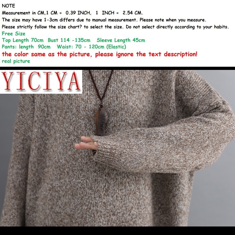 Plus size large Tracksuit knitted fot Women Outfits 2 Piece Set Winter Knitting Sweater Suit Top Loose Pants suit Female Clothes T200706