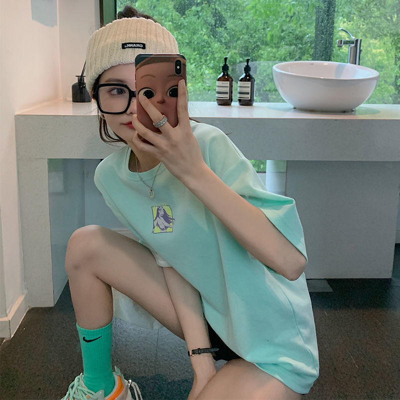 2021 New Harajuku Kawaii Short Sleeve Cartoon Printed Shirts of Women Will See Oversized Loose T-shirt Schoolgirl Style Young Tops Bff8, Lavender.
2021 New Harajuku Kawaii Short Sleeve Cartoon Printed Shirts of Women Will See Oversized Loose T-shirt Schoolgirl Style Young Tops Bff8, Lavender.