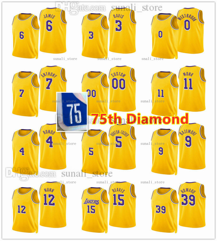 75th Diamond Basketball Jerseys 2021/22 Talen Horton-Tucker Wayne Ellington Trevor Ariza Dwight Howard DeAndre Austin Reaves Jay Huff Avery Bradley Sekou Doumbouya, Purple
75th Diamond Basketball Jerseys 2021/22 Talen Horton-Tucker Wayne Ellington Trevor Ariza Dwight Howard DeAndre Austin Reaves Jay Huff Avery Bradley Sekou Doumbouya, Purple