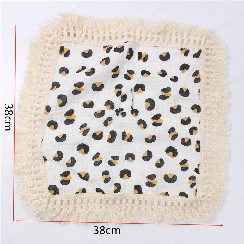 Baby Bibs Feeding Newborn Burping Cloths Boys Girls Accessories Print Tasser Cotton Pacifiers Leopard Towel Flower Clothing