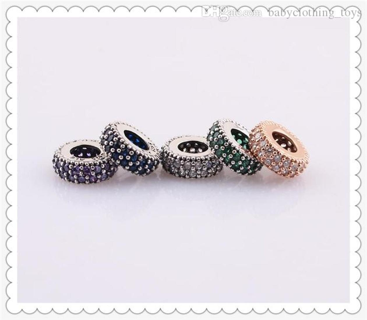 Genuine Inspiration Pave S925 Spacer Sterling Silver bead Charms Fit For Pandora Bracelet DIY Beads Charm, Black
Genuine Inspiration Pave S925 Spacer Sterling Silver bead Charms Fit For Pandora Bracelet DIY Beads Charm, Black