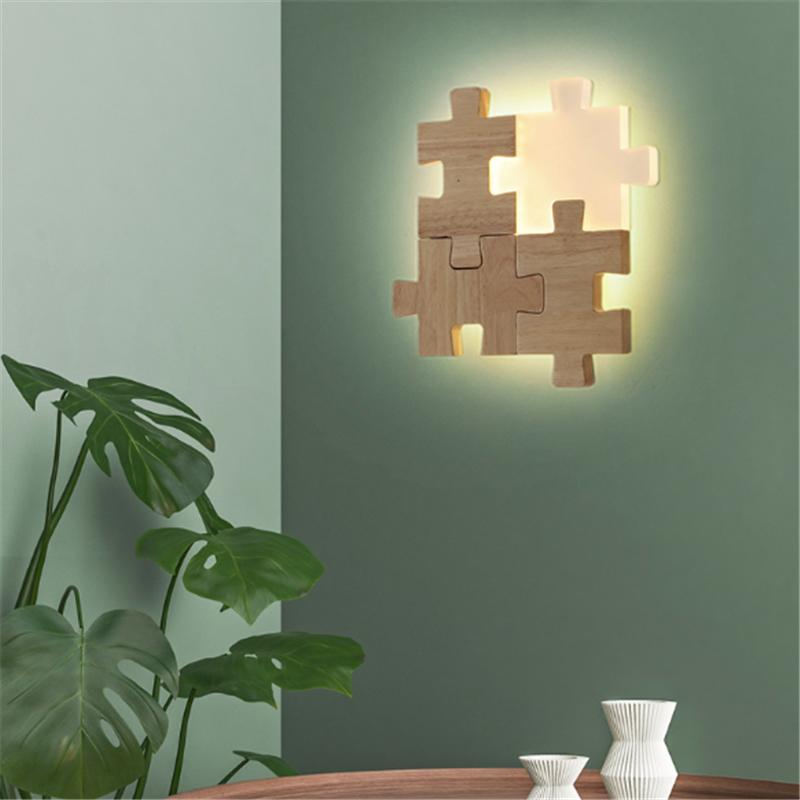 Nordic Puzzle LED Wall Lamp Modern Round Bedroom Bedside Log Wall Light Home Corridor Stair Decoration Lamp Sconce Lighting
Nordic Puzzle LED Wall Lamp Modern Round Bedroom Bedside Log Wall Light Home Corridor Stair Decoration Lamp Sconce Lighting
