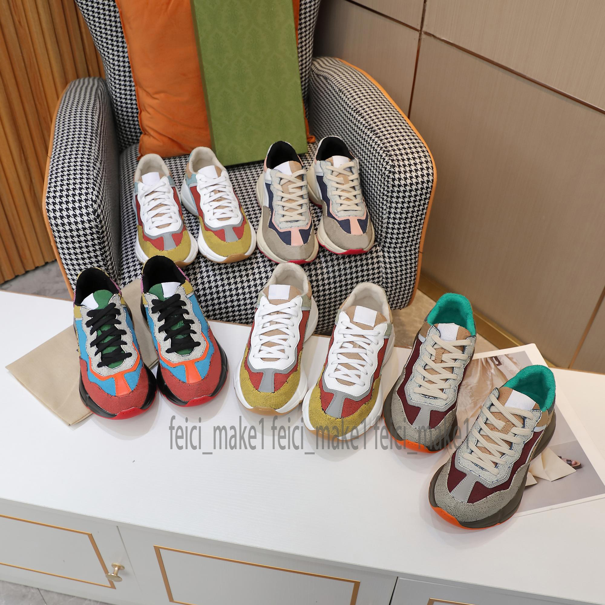 2022 Designer Rhyton Sneakers shoe Men women Trainers Vintage Luxury Chaussures Ladies sport casual Shoes Designers runner Sneaker with box size 35-46, Pay for freight
2022 Designer Rhyton Sneakers shoe Men women Trainers Vintage Luxury Chaussures Ladies sport casual Shoes Designers runner Sneaker with box size 35-46, Pay for freight