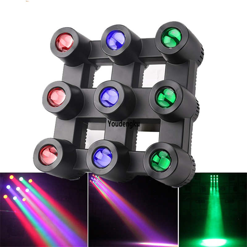 4pcs led dj beam matrix blinder 9 eyes 9*40W RGBW 4 in 1 led matrix beam wall washer Disco wedding club party wash light