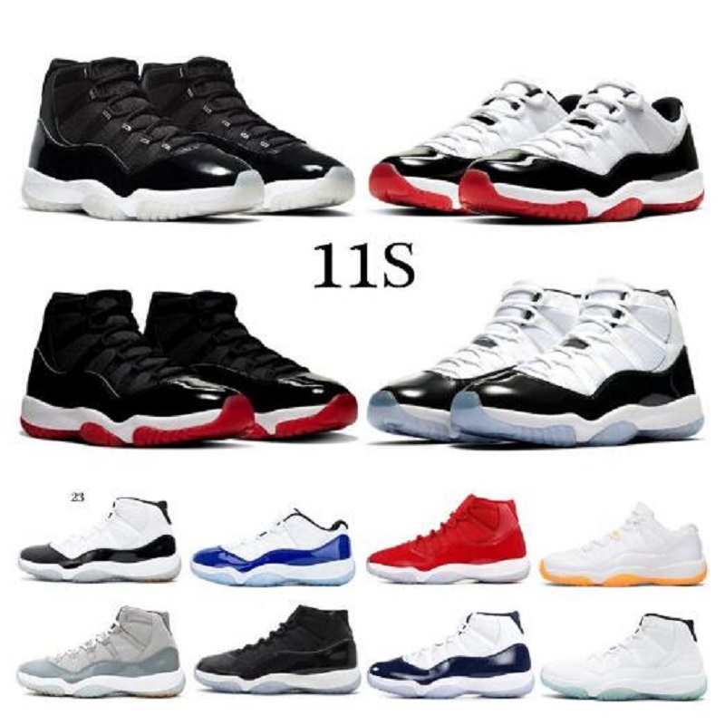 

Citrus 25th Anniversary 11 11s men women basketball shoes legend blue low withe bred Concord 45 Space Jam sport sneakers, Color 34