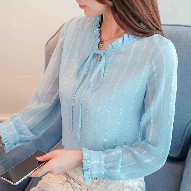 Fashion Woman Blouses Striped Chiffon Blouse Shirt Women Tops Long Sleeve V-neck Blouse Women Womens Tops And Blouses C814 210602, Pink
Fashion Woman Blouses Striped Chiffon Blouse Shirt Women Tops Long Sleeve V-neck Blouse Women Womens Tops And Blouses C814 210602, Pink