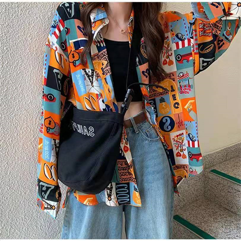 Fashion Women 2021 New Spring Summer Blouse Printed Top Lady Base Shirt Long Sleeve Casual Blouses White Letter Shirt Female
Fashion Women 2021 New Spring Summer Blouse Printed Top Lady Base Shirt Long Sleeve Casual Blouses White Letter Shirt Female