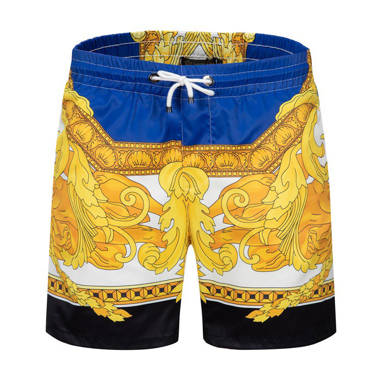 Summer travel men's beach pants Hawaiian fashion men's and women's wide shorts.A14, Yellow
Summer travel men's beach pants Hawaiian fashion men's and women's wide shorts.A14, Yellow