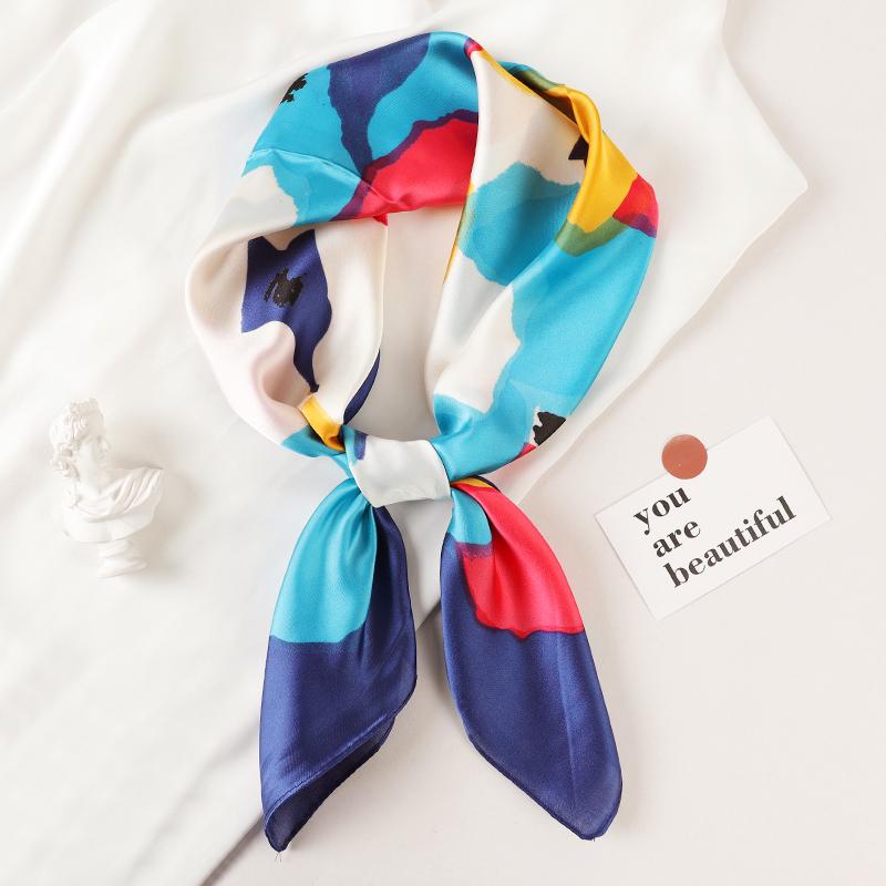 Scarves 70x70cm Square Silk Scarf Fashion Satin Print Small Head Neck Women Multifunction Polyester Headscarf Shawl Accesso, Blue;gray
Scarves 70x70cm Square Silk Scarf Fashion Satin Print Small Head Neck Women Multifunction Polyester Headscarf Shawl Accesso, Blue;gray