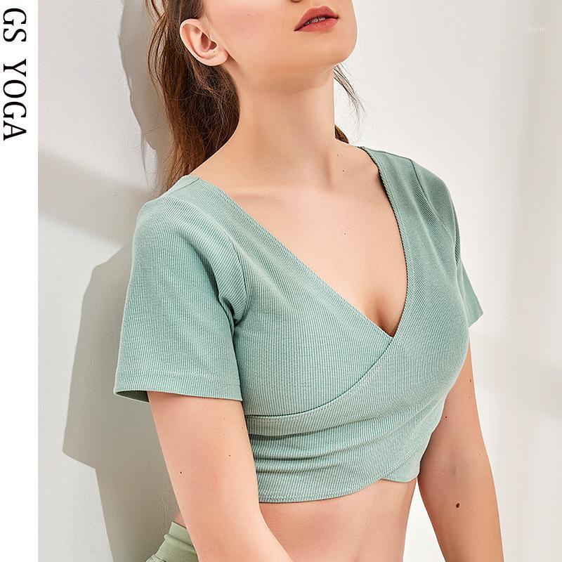 Women Short Sleeve Yoga Shirt Running Top T-shirt Cross-design V-neck Fitness Gym Workout Clothing Outfit, Black
Women Short Sleeve Yoga Shirt Running Top T-shirt Cross-design V-neck Fitness Gym Workout Clothing Outfit, Black