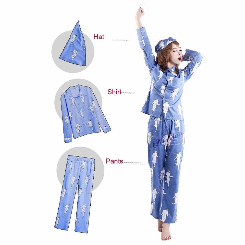 Anime Attack on Titan Levi Pajamas Sleepwear Shingeki No Kyojin Cosplay Costume Adult Pyjamas Pijamas Shirt Pants With Hat Y0913