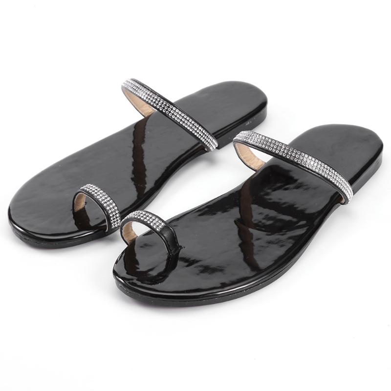Slippers Women Bling Crystal Summer Shoes Woman Beach Flat Outdoor Toe Ring Flip Flop Ladies Soft Bottom Female, Black
Slippers Women Bling Crystal Summer Shoes Woman Beach Flat Outdoor Toe Ring Flip Flop Ladies Soft Bottom Female, Black