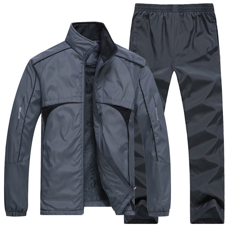 Mens Set Winter Warm Fleece Liner Tracksuit Mens 2 Pieces Sporting Suit Fur Jackets+pants Sportswear Male Clothing Size 5XL, Black
Mens Set Winter Warm Fleece Liner Tracksuit Mens 2 Pieces Sporting Suit Fur Jackets+pants Sportswear Male Clothing Size 5XL, Black