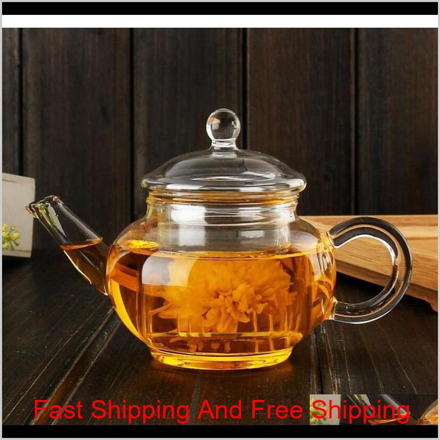 New 250Ml High Quality Heat-Resistant Borosilicate Glass Teapot Inner Filter Tea Kettle Kung Fu Tea Coffee Pot Wholesale Ovo5S Zual0
New 250Ml High Quality Heat-Resistant Borosilicate Glass Teapot Inner Filter Tea Kettle Kung Fu Tea Coffee Pot Wholesale Ovo5S Zual0