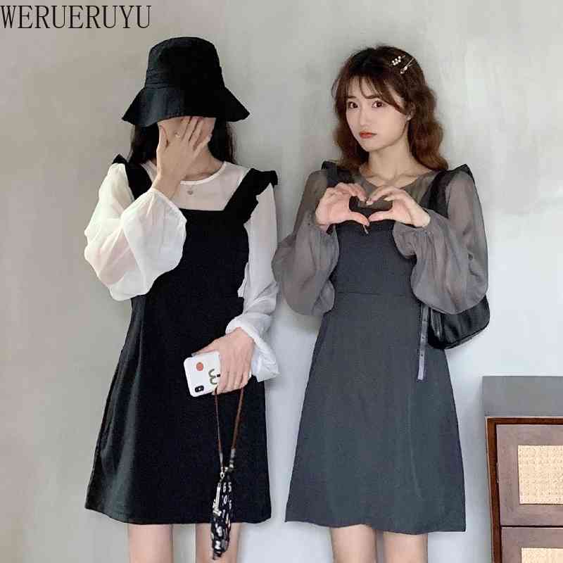 WERUERUYU Women Strap Dress Korean Sexy Puff Sleeve Dress Summer Patchwork A Line Sundress 210608, Photo color
WERUERUYU Women Strap Dress Korean Sexy Puff Sleeve Dress Summer Patchwork A Line Sundress 210608, Photo color