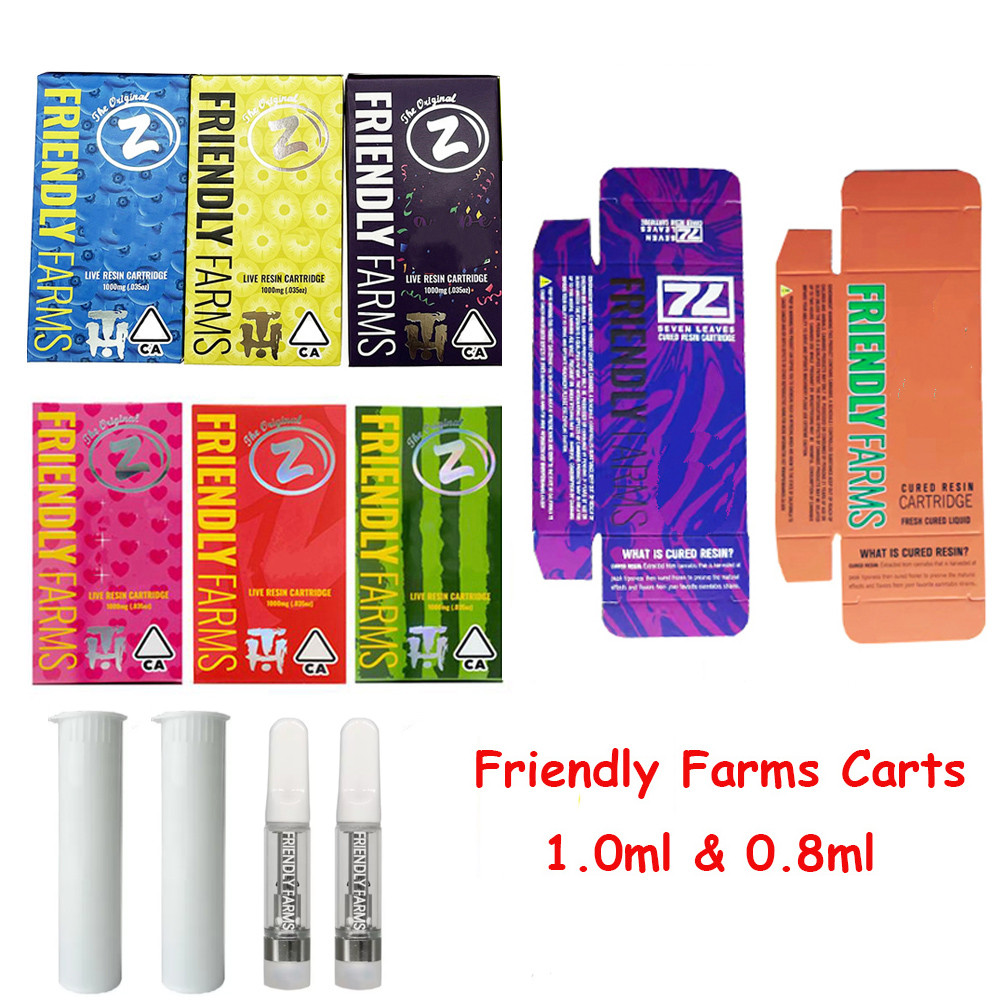 Hot Friendly Farms Vape Cartridges Packaging Atomizers 0.8ml Ceramic Glass Thick Oil Dab Pen Wax Vaporizer Carts Atomizer E Cigarettes 510 Thread
Hot Friendly Farms Vape Cartridges Packaging Atomizers 0.8ml Ceramic Glass Thick Oil Dab Pen Wax Vaporizer Carts Atomizer E Cigarettes 510 Thread