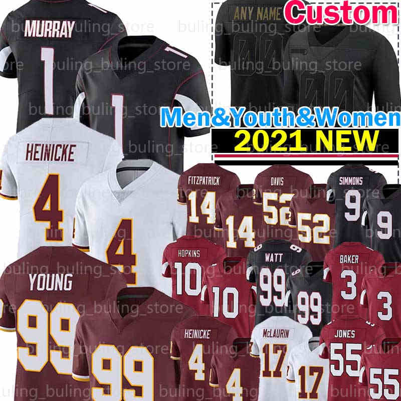 4 Taylor Heinicke Jersey 99 Chase Young J.J. Watt Kyler Murray DeAndre Hopkins Football 3 Budda Baker Terry McLaurin Sean Antonio Gibson Rondale Moore 9 Isaiah Simmons, Youth jersey(h q)
4 Taylor Heinicke Jersey 99 Chase Young J.J. Watt Kyler Murray DeAndre Hopkins Football 3 Budda Baker Terry McLaurin Sean Antonio Gibson Rondale Moore 9 Isaiah Simmons, Youth jersey(h q)