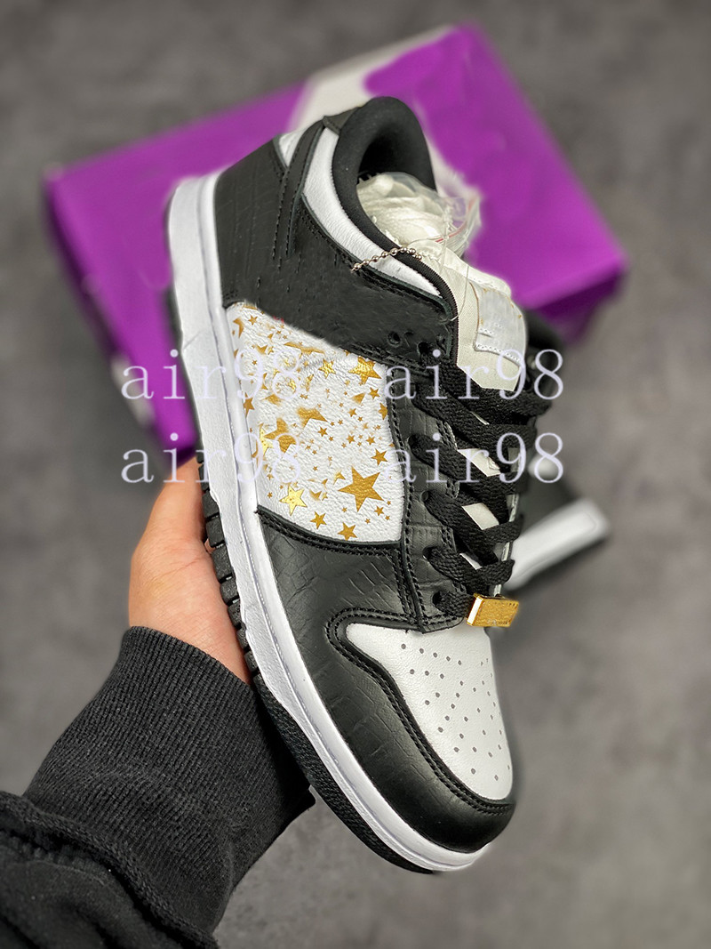 2021 Low Stars Ducks Mens Womens Running Shoes Metallic Gold Black Skate board Trainers Designer Sneakers Outdoor Sports Chaussures with Box US 5-12, 01
2021 Low Stars Ducks Mens Womens Running Shoes Metallic Gold Black Skate board Trainers Designer Sneakers Outdoor Sports Chaussures with Box US 5-12, 01