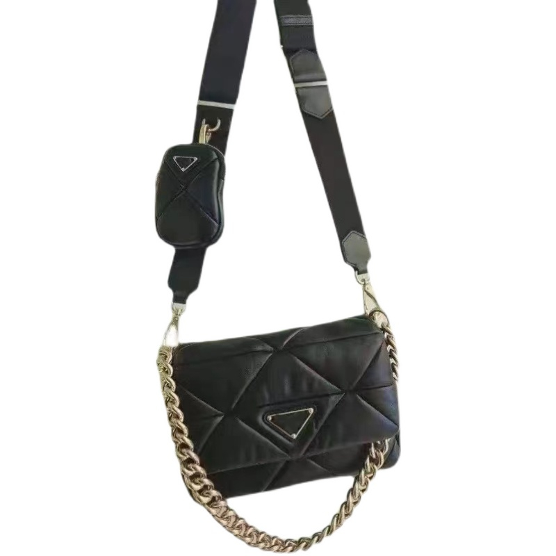 Women Black Leather Chain Messenger Bag Fashion Small Mini Designer Handbag Purse Tote Wallet Female Three-In-One Crossbody Shoulder Underarm Bags with Box, No bag
Women Black Leather Chain Messenger Bag Fashion Small Mini Designer Handbag Purse Tote Wallet Female Three-In-One Crossbody Shoulder Underarm Bags with Box, No bag