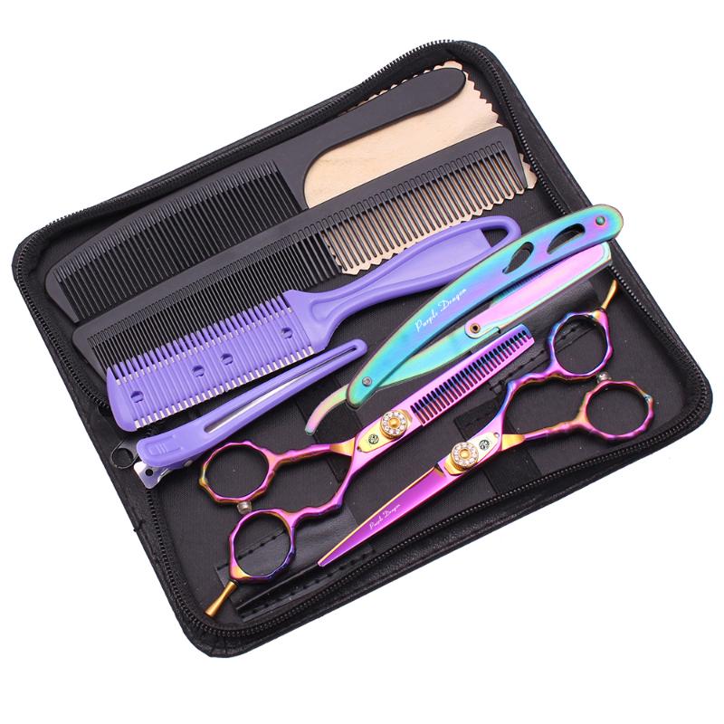 Hair Scissors Purple Dragon Barber Set 5.5" 6.0" Japan 440C Professional Hairdressing Haircut Thinning Salon 9010#
Hair Scissors Purple Dragon Barber Set 5.5" 6.0" Japan 440C Professional Hairdressing Haircut Thinning Salon 9010#