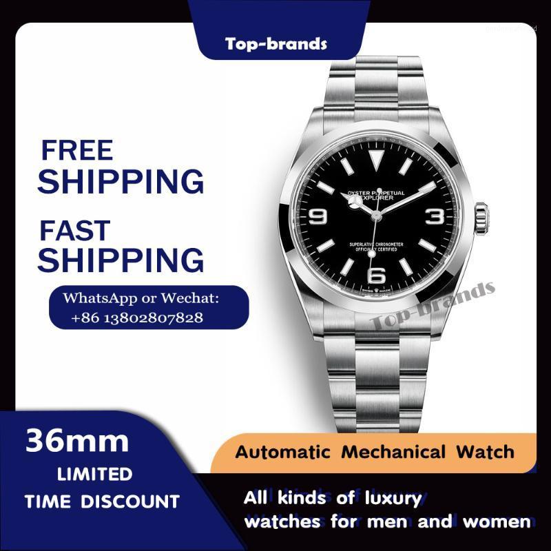 Wristwatches 2121 Watch Oyster Perpetual Movement Explorer Luxury Men's Automatic Mechanical Waterproof Fashion, Black
Wristwatches 2121 Watch Oyster Perpetual Movement Explorer Luxury Men's Automatic Mechanical Waterproof Fashion, Black