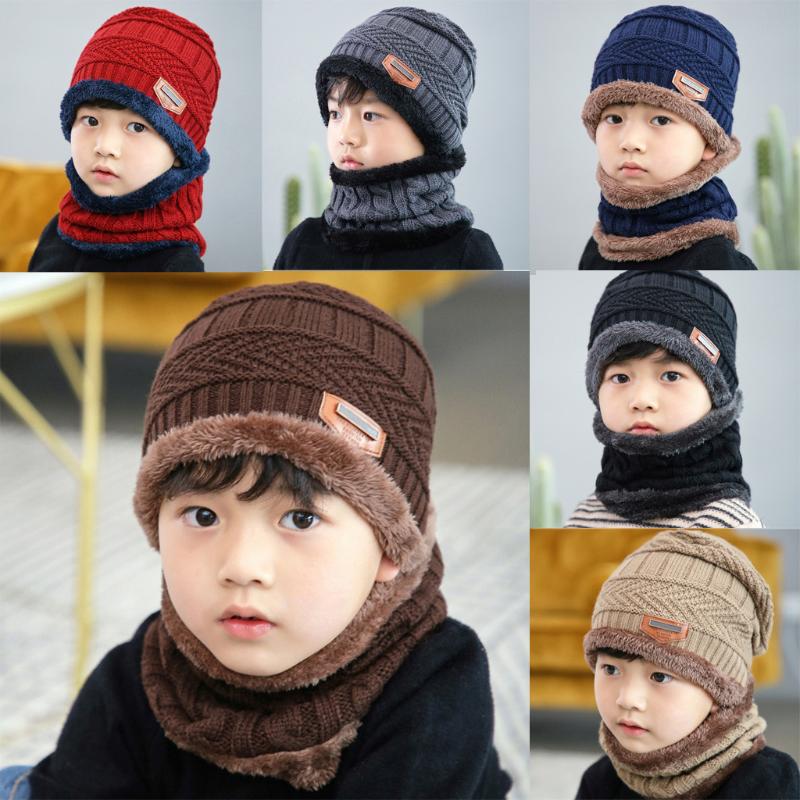 Caps & Hats 2021 Fleece Contrast Colors Knitted Warm Winter For Kid Hat+scarf Two Piece Set Girls And Boys Neck Children Scarf, Gy
Caps & Hats 2021 Fleece Contrast Colors Knitted Warm Winter For Kid Hat+scarf Two Piece Set Girls And Boys Neck Children Scarf, Gy