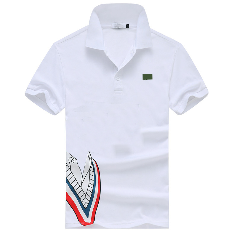 Fashion Cotton Men Polos Shirt Short Sleeve Tops Tee Luxury Designer Embroidery Pattem Casual T Shirts, White
Fashion Cotton Men Polos Shirt Short Sleeve Tops Tee Luxury Designer Embroidery Pattem Casual T Shirts, White