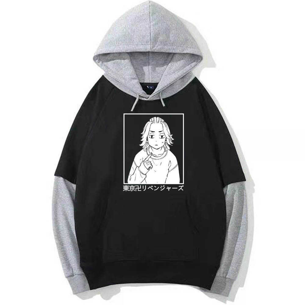 Anime Tokyo Revengers Manjiro Sano Hoodies Harajuku Casual Streetwear Graphic Sweatshirts Roupas Masculinas Y0804