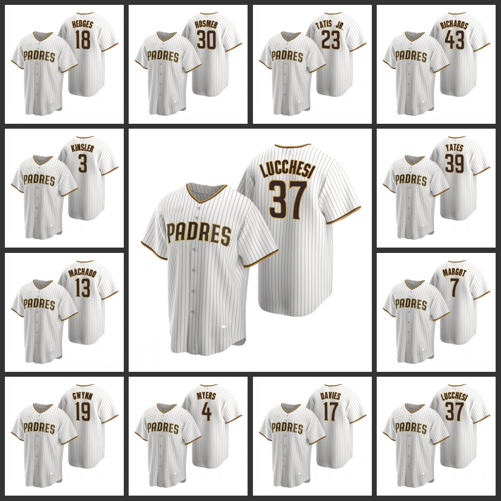 San Diego Padres Men Ian Kinsler Eric Hosmer Austin Hedges Garrett Richards Joey Lucchesi Brown Replica Home Women Youth Jersey, Black
San Diego Padres Men Ian Kinsler Eric Hosmer Austin Hedges Garrett Richards Joey Lucchesi Brown Replica Home Women Youth Jersey, Black