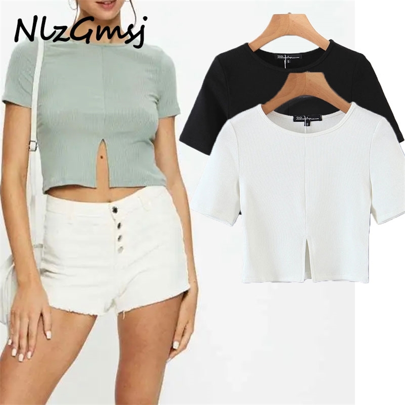 T shirt Women Casual Summer Knit Top Short Sleeve Bodycon Crop Shirts Slim Split Knitted 04 210628, As picture
T shirt Women Casual Summer Knit Top Short Sleeve Bodycon Crop Shirts Slim Split Knitted 04 210628, As picture