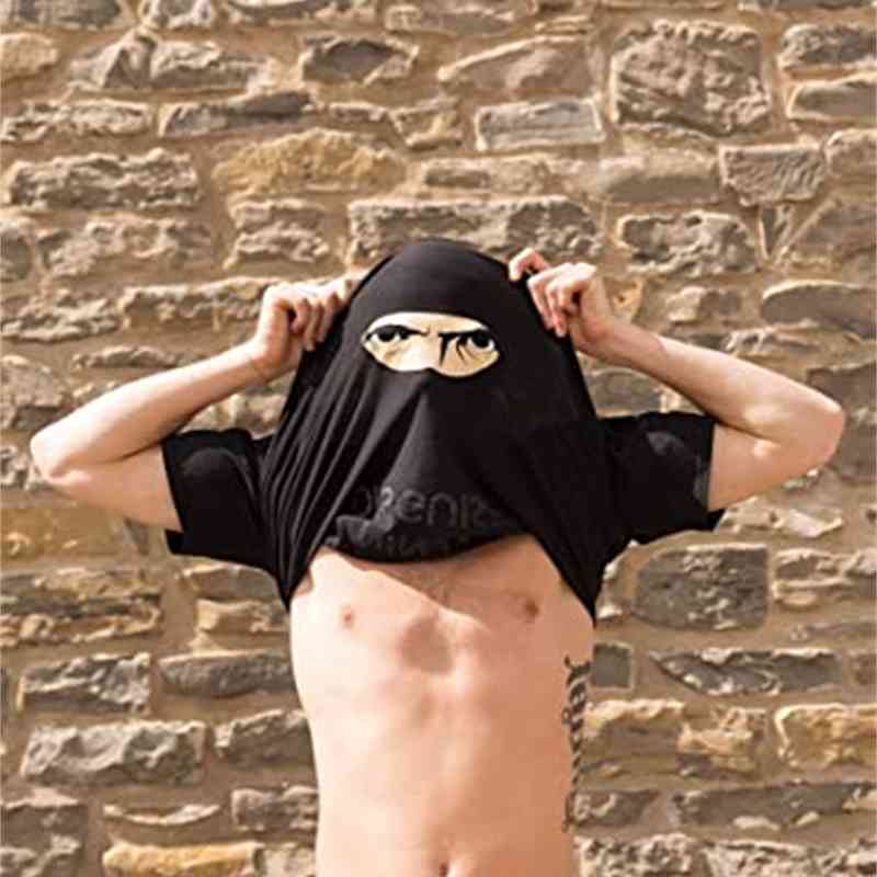 XS-5XL Mens Ask Me About My Ninja Disguise Flip T Shirt Funny Costume Graphic Men's cotton T-Shirt Humor Gift Women Top Tee 210629