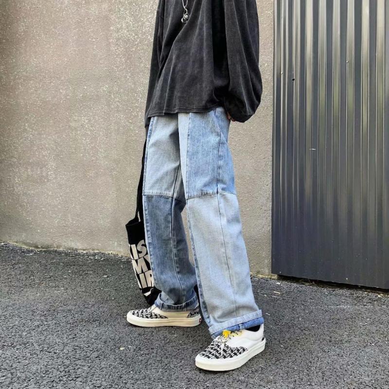 Men's Jeans Hip Hop Woman 2021 Autumn Fashion Trousers Casual Oversized Korean Style Streetwear Male Pants