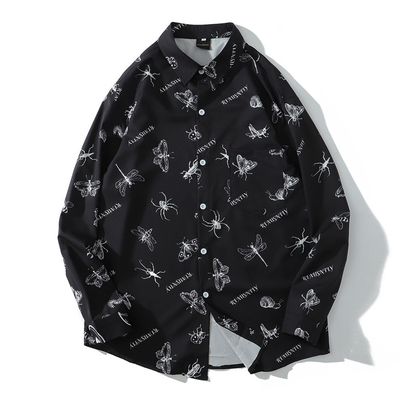2021 Vintage Black New Autumn Men Long Sleeve Shirt Mens Casual Butterfly Printed Shirts Man Oversized Koszula 2lrg, Grayish purple
2021 Vintage Black New Autumn Men Long Sleeve Shirt Mens Casual Butterfly Printed Shirts Man Oversized Koszula 2lrg, Grayish purple