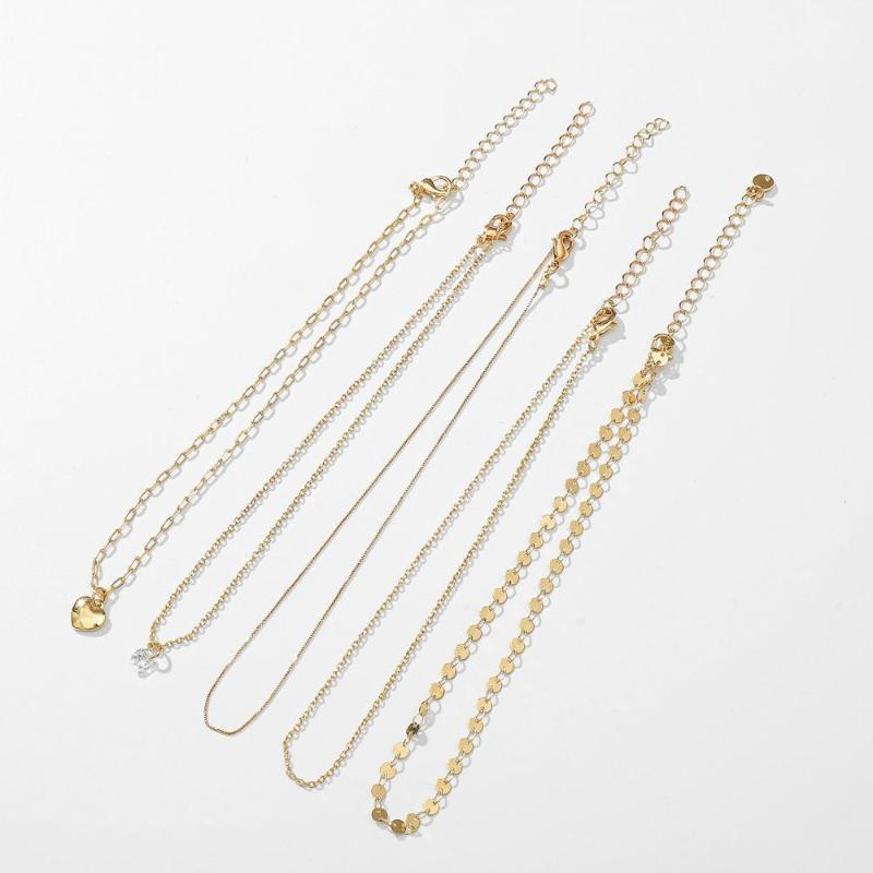 Pcs Set Dainty Heart Pendants Necklaces Stainless Steel Initial Necklace For Women Lucky Jewelry Christmas Gifts Collier Femme1
Pcs Set Dainty Heart Pendants Necklaces Stainless Steel Initial Necklace For Women Lucky Jewelry Christmas Gifts Collier Femme1