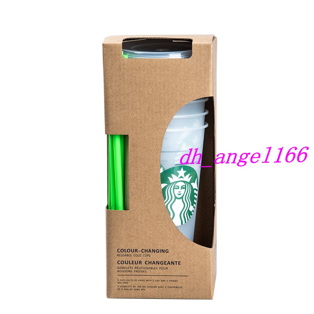 DHL Fast Shipping Starbucks 24OZ/710ml Plastic Tumbler Reusable Clear Drinking Flat Bottom Cup Pillar Shape Lid Straw Mug Bardian
DHL Fast Shipping Starbucks 24OZ/710ml Plastic Tumbler Reusable Clear Drinking Flat Bottom Cup Pillar Shape Lid Straw Mug Bardian