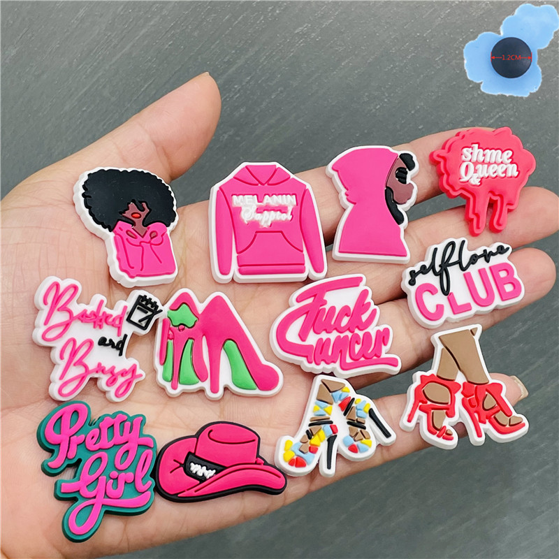 Wholesale 100Pcs+ Pink Lady Fashion City Girls PVC Shoe charms Shoecharm Buckles Decoration Accessories Plastic ornaments Soft Rubber Jibbitz for croc shoes
Wholesale 100Pcs+ Pink Lady Fashion City Girls PVC Shoe charms Shoecharm Buckles Decoration Accessories Plastic ornaments Soft Rubber Jibbitz for croc shoes