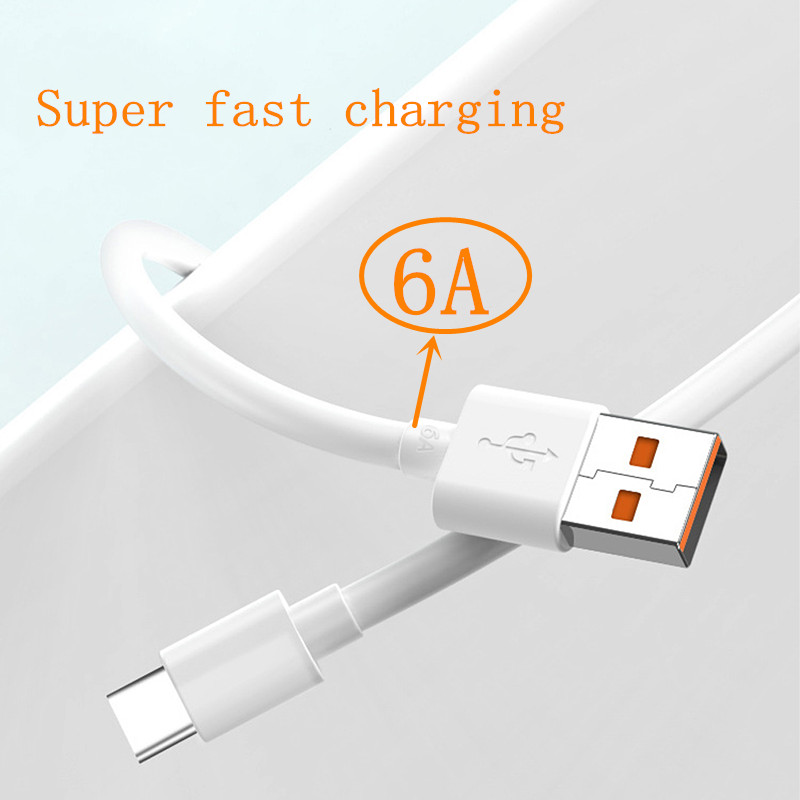 OEM quality Super fast charge PD USB to C cable USB charger type -C 1m 3FT 6A OD3.8 data transfer cable is Samsung S9 S10 xiaomi Huawei, White 
OEM quality Super fast charge PD USB to C cable USB charger type -C 1m 3FT 6A OD3.8 data transfer cable is Samsung S9 S10 xiaomi Huawei, White