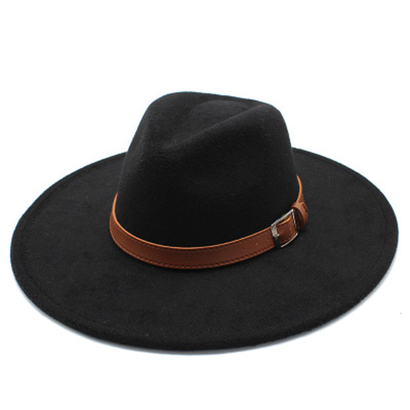 2021 New Women Big 9.5cm Solid Band Belt Classic Simple Fedora Felted Wide Brim Khaki White Wool Autumn Winter Hats R29p, Blue
2021 New Women Big 9.5cm Solid Band Belt Classic Simple Fedora Felted Wide Brim Khaki White Wool Autumn Winter Hats R29p, Blue