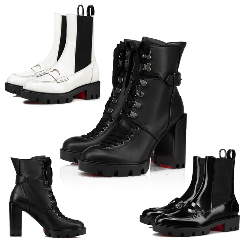 Famous Design Red Bottom Chunky Heels boots Women's Redss Bottoms Ankle Bootss Winter Booty Luxury Designer Party Reds Sole Booties Party Wedding With Box
Famous Design Red Bottom Chunky Heels boots Women's Redss Bottoms Ankle Bootss Winter Booty Luxury Designer Party Reds Sole Booties Party Wedding With Box