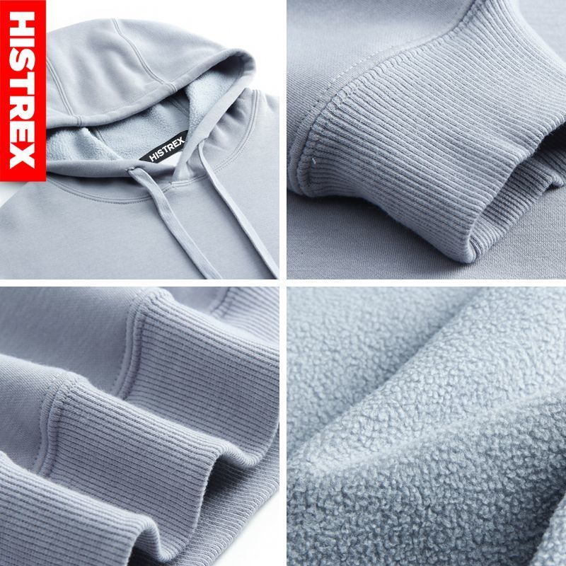 Hoodie Men High Quality Cotton Thick Hoodies Basic Soild Winter Autumn Flannel Fleece Pullover Warm Pocket Jacket Hooded Man 201020