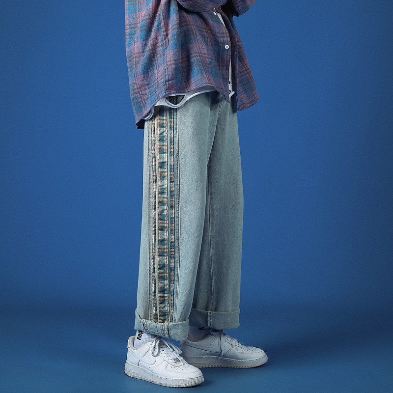 New 2021 Male Black/blue Elastic Spring Baggy Homme Wide Leg Loose Pocket Biker Jeans Denim -2xl Pants L6ym, Light blue.
New 2021 Male Black/blue Elastic Spring Baggy Homme Wide Leg Loose Pocket Biker Jeans Denim -2xl Pants L6ym, Light blue.