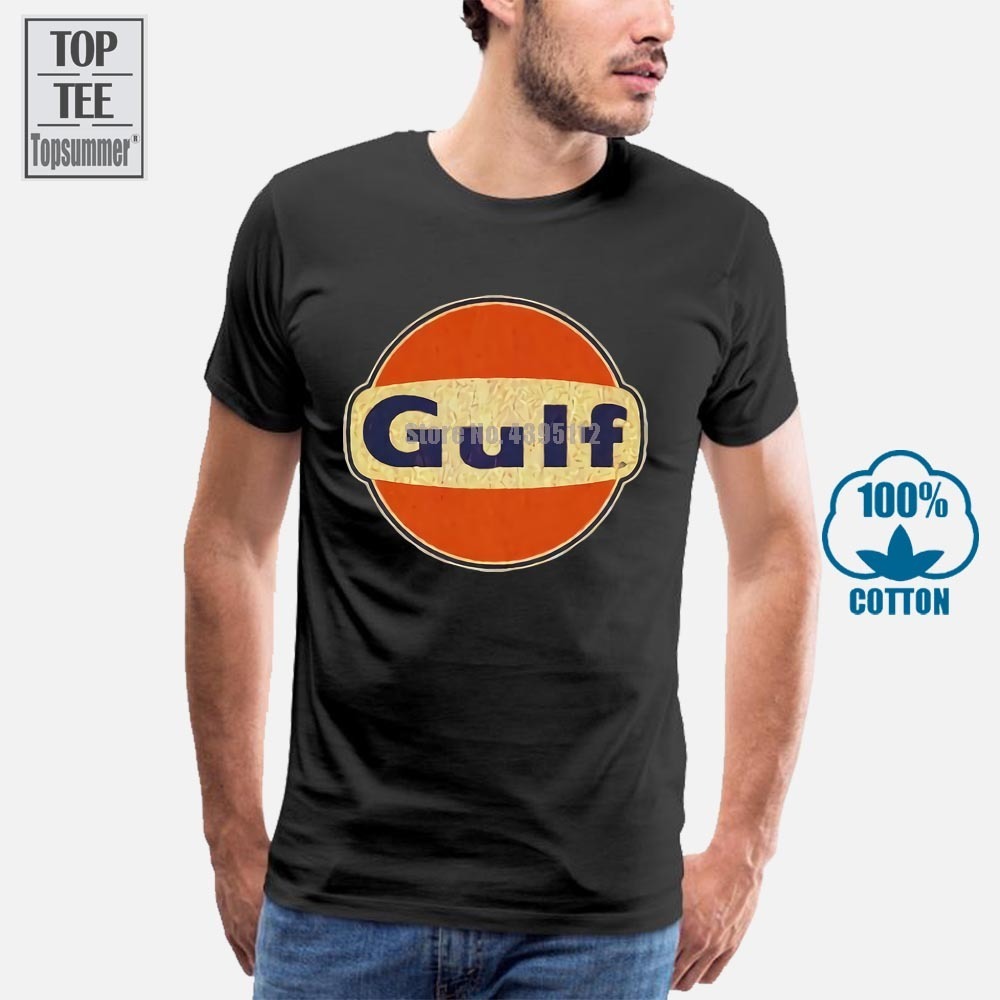 Limited Gulf Oil Rusty Vintage Distress Design Black T Shirt jacket Size Male Tee shirts Summer Top Tees Man Brand 014629 K29
Limited Gulf Oil Rusty Vintage Distress Design Black T Shirt jacket Size Male Tee shirts Summer Top Tees Man Brand 014629 K29