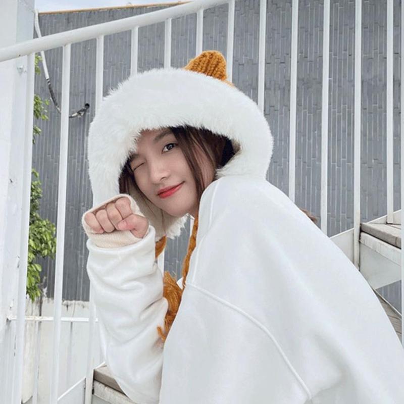 Berets M7DD Solid Color Bomber Braid Plush Lei Feng Hat Outdoor Windproof For Christmas, Black
Berets M7DD Solid Color Bomber Braid Plush Lei Feng Hat Outdoor Windproof For Christmas, Black