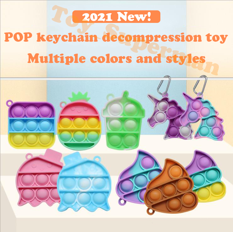 Fidget Toy Sensory Jewelry key Chains Push Bubble Poppers Cartoon Simple Dimple toys Keychain Carabiner Stress Reliever
Fidget Toy Sensory Jewelry key Chains Push Bubble Poppers Cartoon Simple Dimple toys Keychain Carabiner Stress Reliever