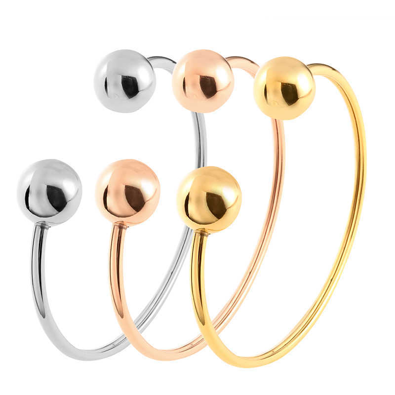 Luxury Brand Bracelets & Bangles Stainless Steel Gold Plating Simple Style Cuff Adjustable Wristband for Female Jewelry Gift Q0719
Luxury Brand Bracelets & Bangles Stainless Steel Gold Plating Simple Style Cuff Adjustable Wristband for Female Jewelry Gift Q0719